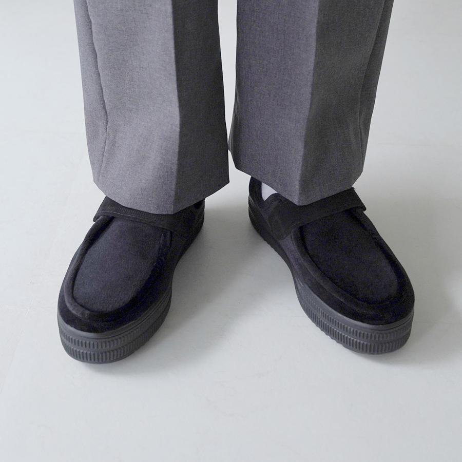 ALBEROLA（アルベローラ） ベロア モックベルト シューズ / ベルクロ