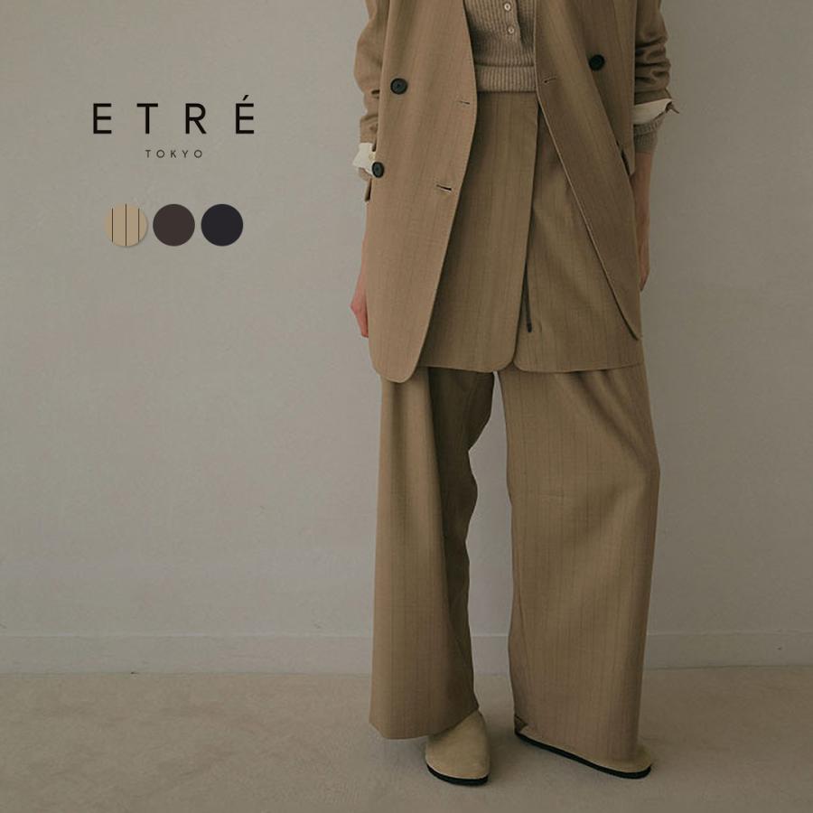 ETRE TOKYO TOKYO(エトレトウキョウ) タックセミワイドパンツ ETRE TOKYO TOKYO(エトレトウキョウ) タックセミワイドパンツ