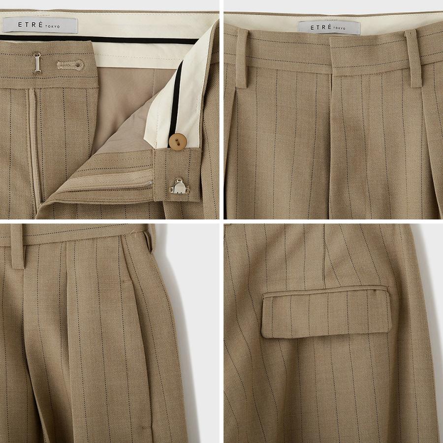 ETRE TOKYO TOKYO（エトレトウキョウ） タックセミワイドパンツ  