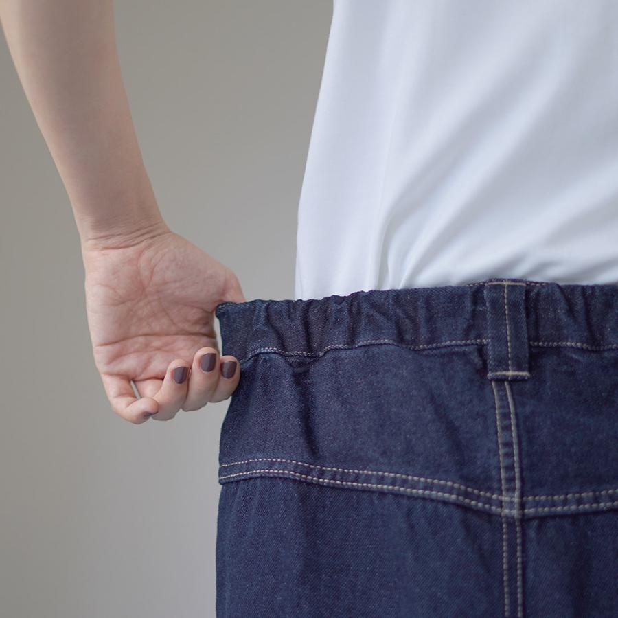 tumugu（ツムグ） 12oz コットンリネンデニム ワイドパンツ