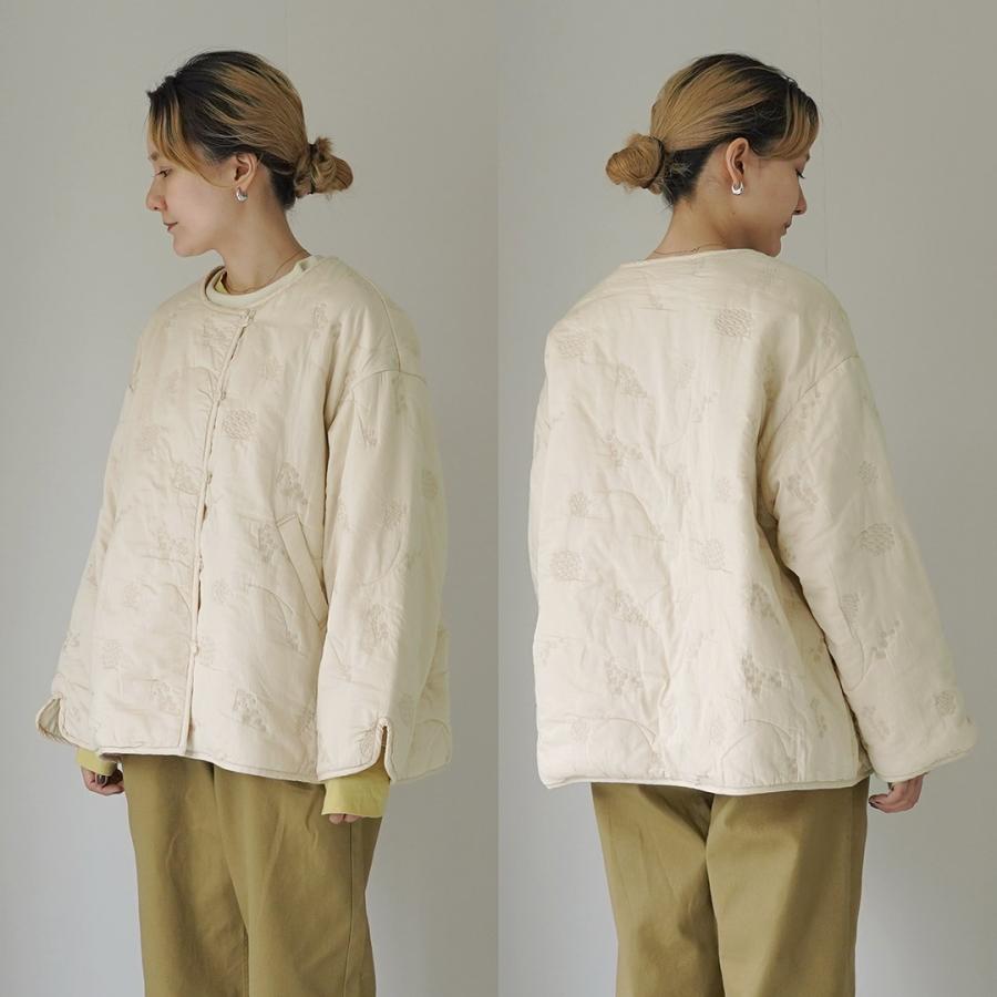 tumugu TUMUGU（ツムグ） コットン サテンキルト ジャケット