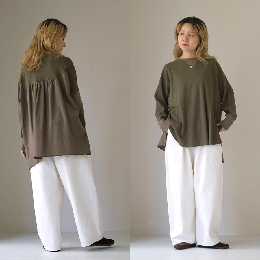 tumugu（ツムグ） コットンワッフル プルオーバー / レディース T