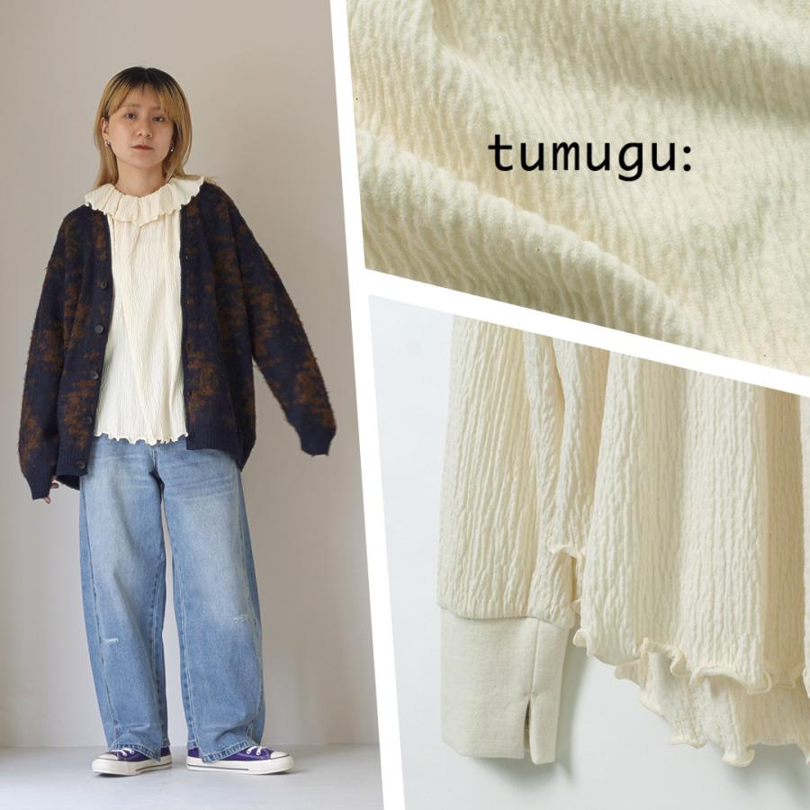 tumugu TUMUGU(ツムグ) フリル襟プルオーバー / レディース tumugu TUMUGU(ツムグ) フリル襟プルオーバー / レディース