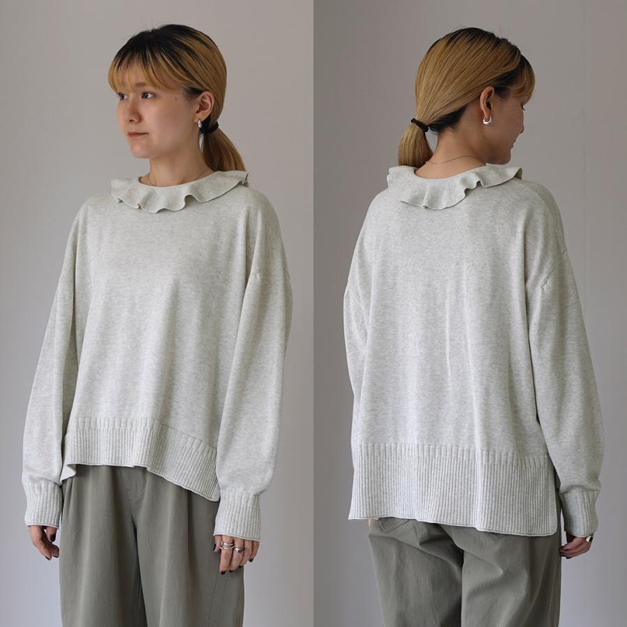 tumugu（ツムグ） ランダムニット 襟付きプルオーバー / レディース