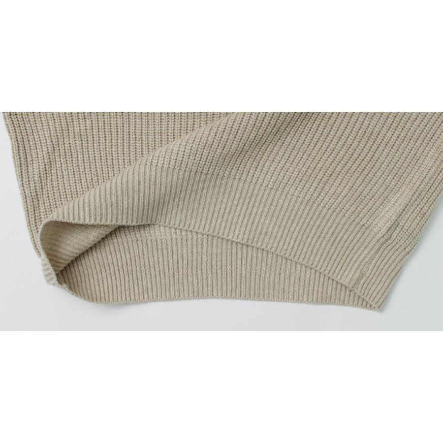 kha:ki（カーキ） ハーフジップ ミリタリーニット / レディース