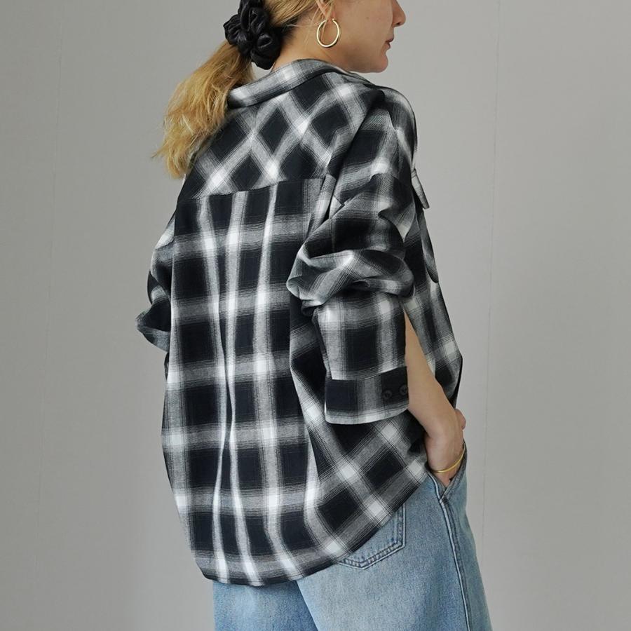 kha:ki（カーキ） オンブレ チェックシャツ / レディース ブラウス