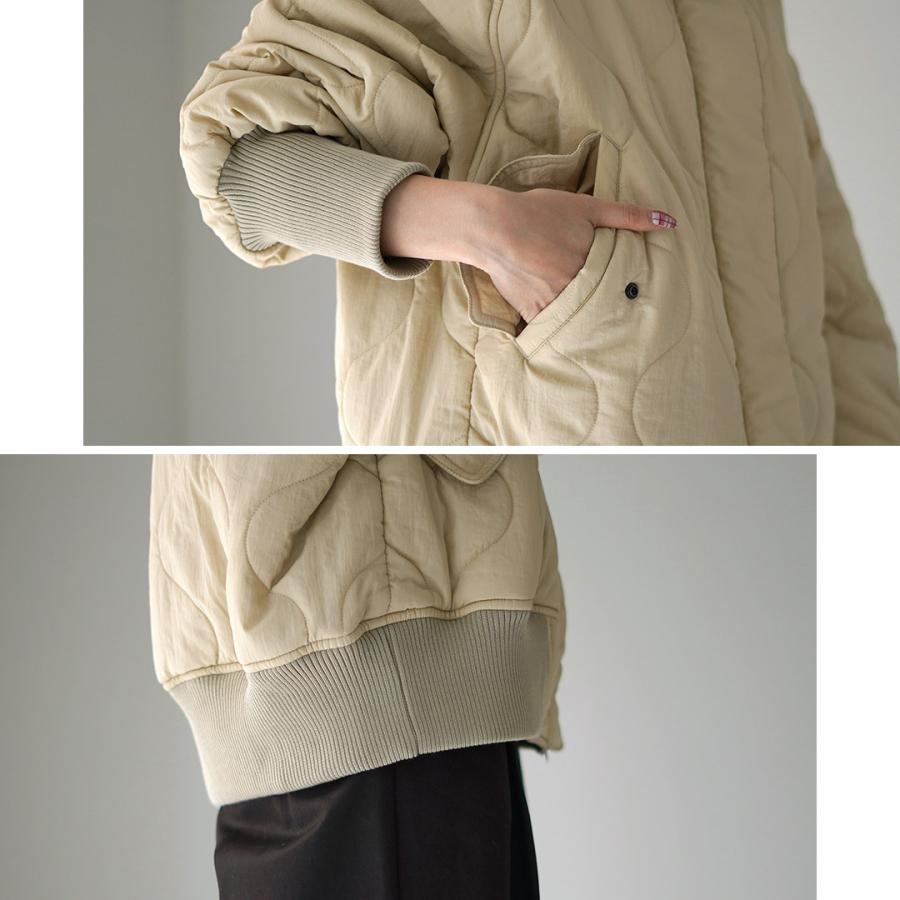 kha:ki（カーキ） ミリタリーキルト ジップアップジャケット