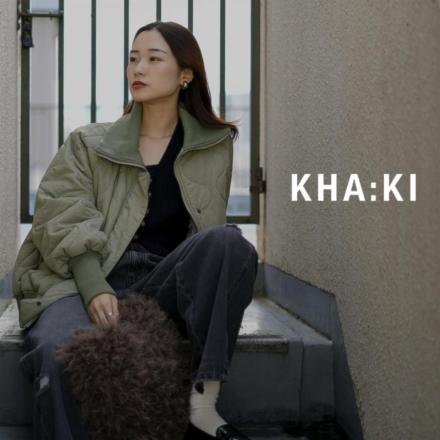 kha:ki（カーキ） ミリタリーキルト ジップアップジャケット 
