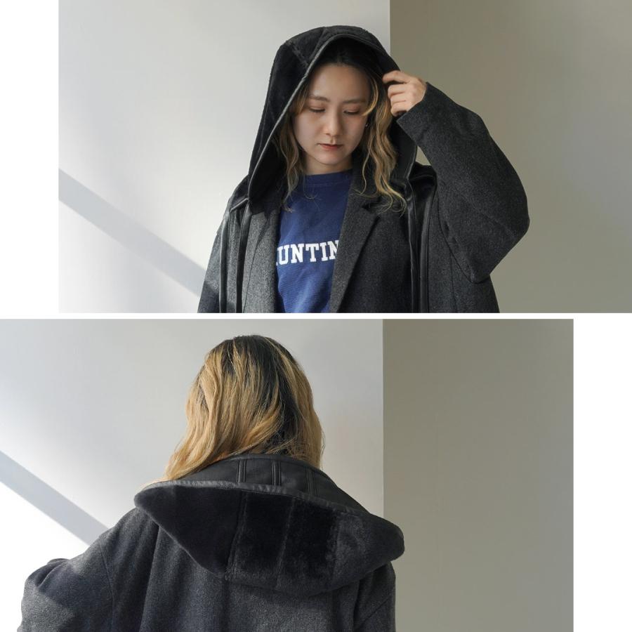 kha:ki（カーキ） エコ ムートン 2WAYフード / レディース バラクラバ