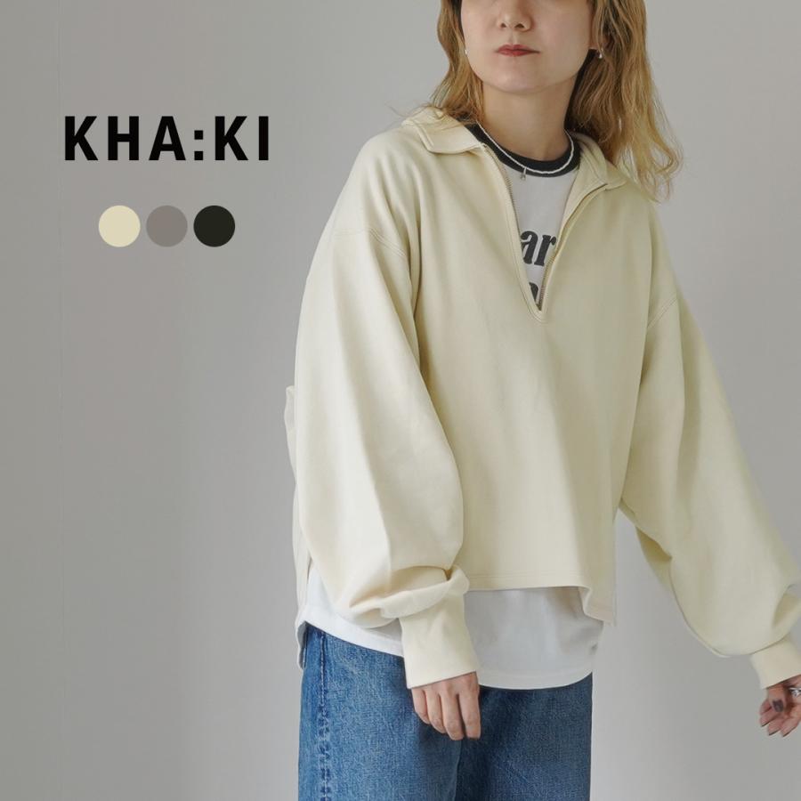 kha:ki（カーキ） ハーフジップ スウェット / レディース トップス
