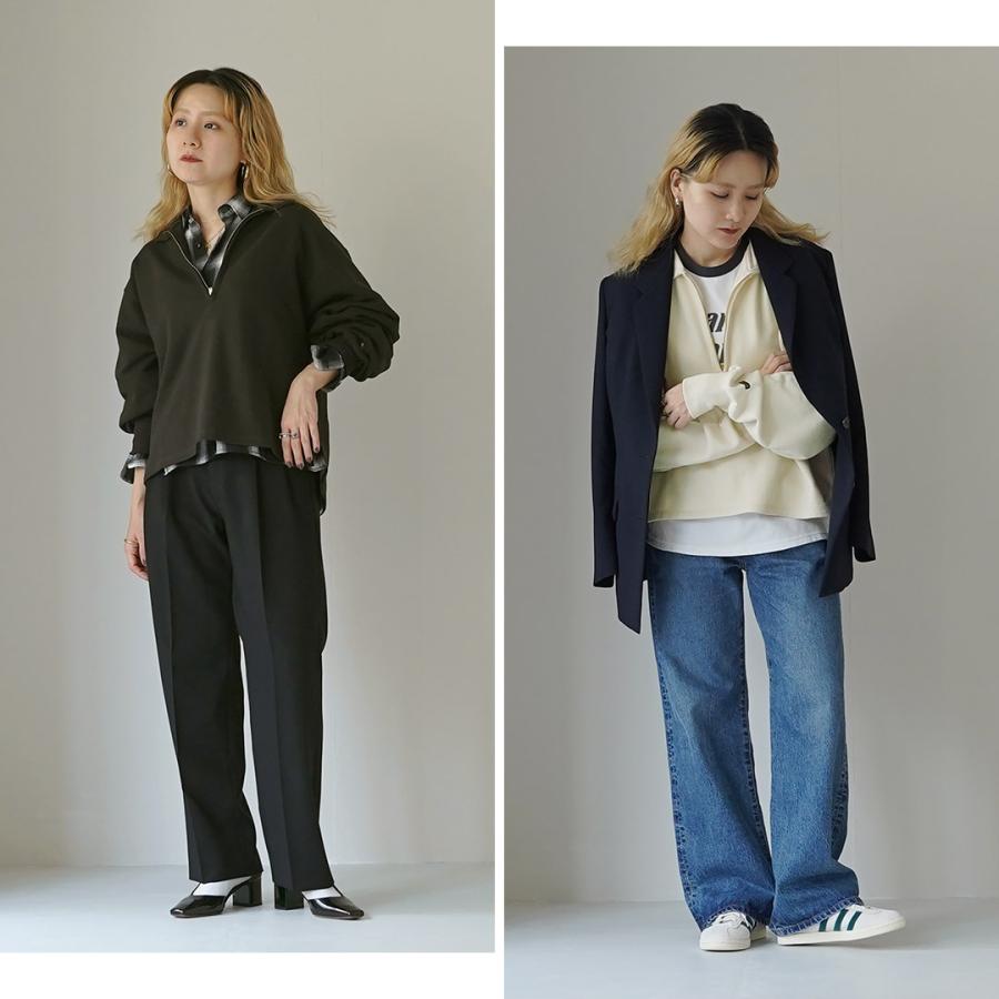 kha:ki（カーキ） ハーフジップ スウェット / レディース トップス