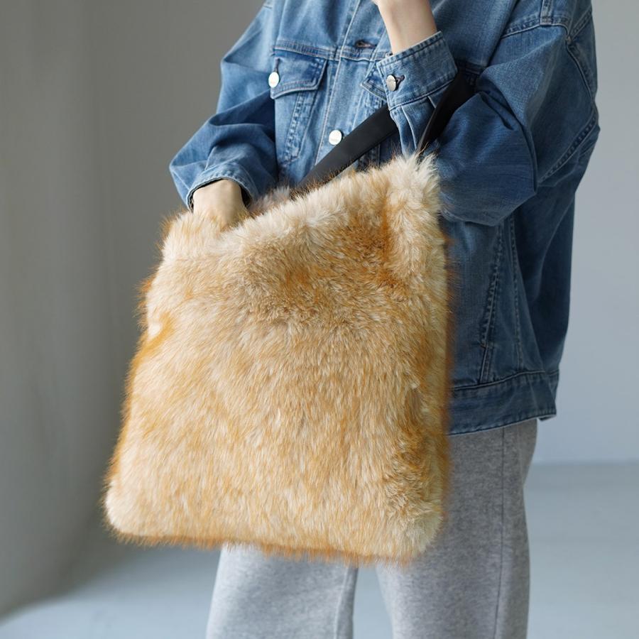 ATELIER BRUGGE】ビックエコファーバック ATELIER BRUGGE（アトリエブルージュ） ビッグ エコファーバッグ / 鞄