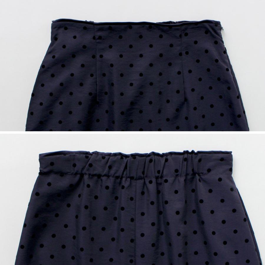 WHYTO WHYTO.（ホワイト） ドット ストレートスカート / タイト