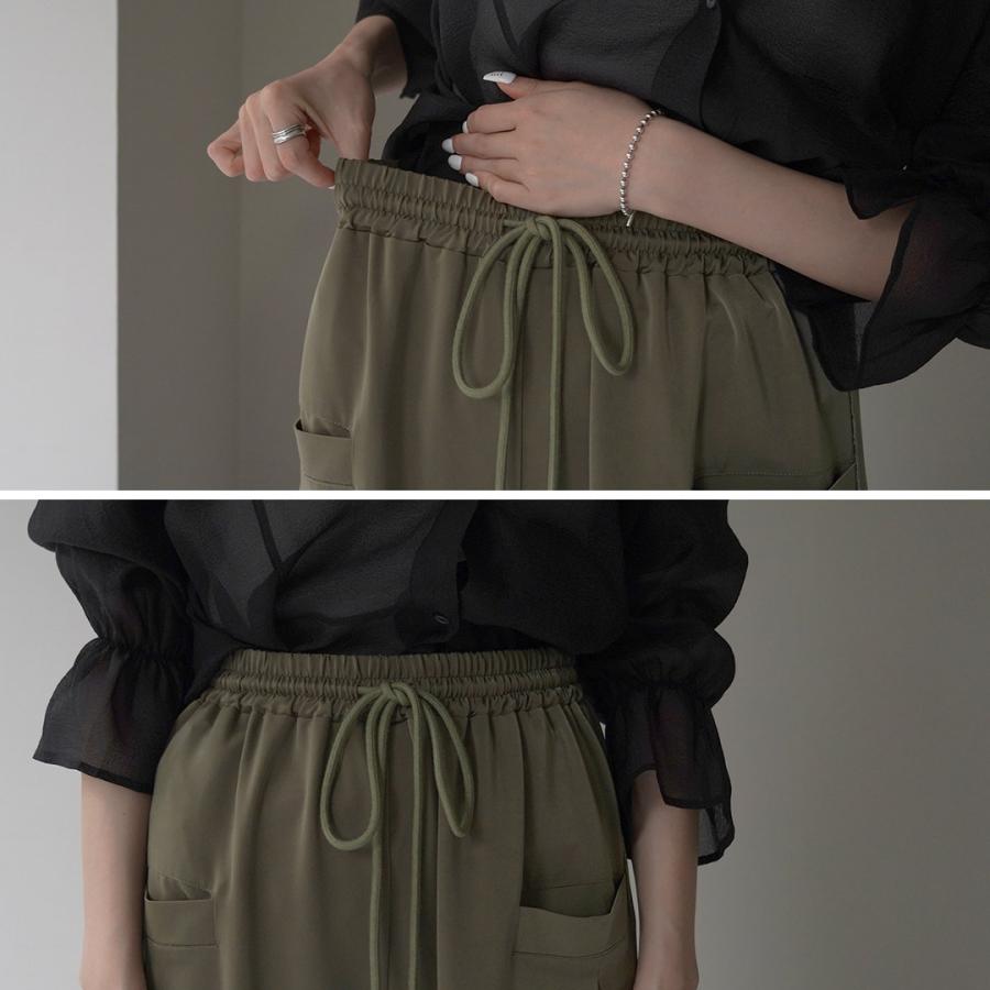 CYAN TOKYO（シアントーキョー） ワッシャーライン サテン ジョグ