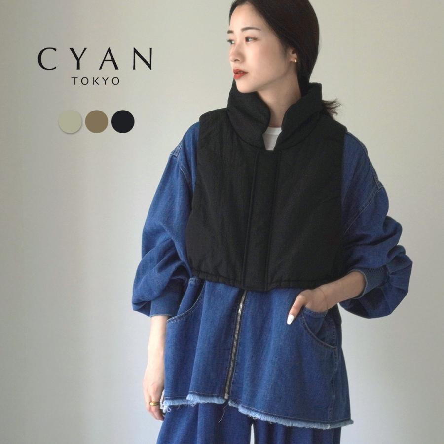 CYAN TOKYO（シアントーキョー） グロッシー パデッド ベスト