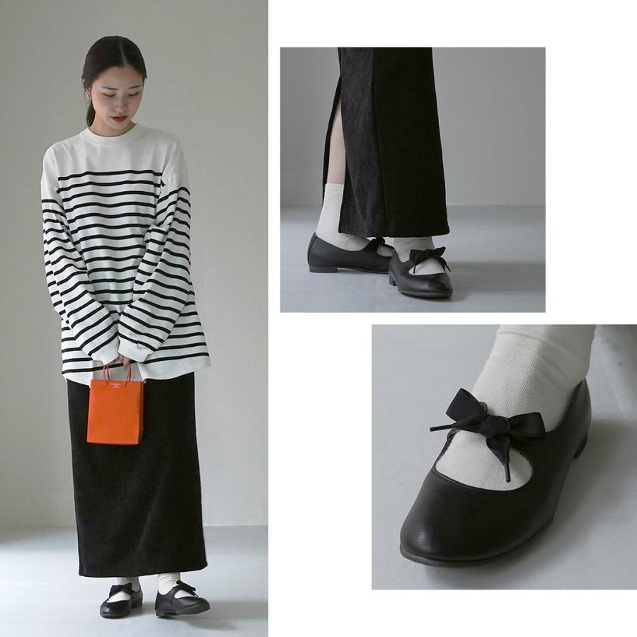 ramble dance（ランブルダンス） シュリンクレザー リボンバレエ