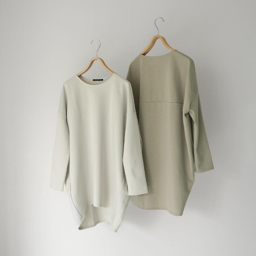 mizuiroind（ミズイロインド） クルーネックコクーン プルオーバー