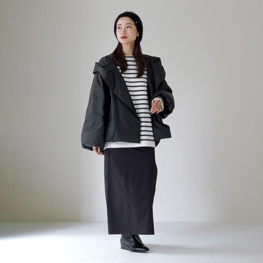 mizuiroind（ミズイロインド） フード ショートダウン / レディース