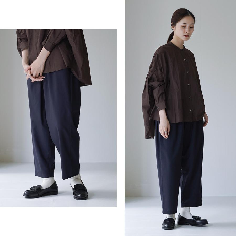 mizuiroind（ミズイロインド） T/W ツイル タック イージーパンツ