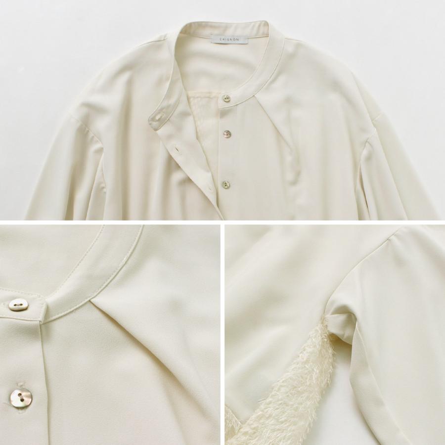 CHIGNON CHIGNON(シニヨン) カットジャガード ブラウス CHIGNON CHIGNON(シニヨン) カットジャガード ブラウス