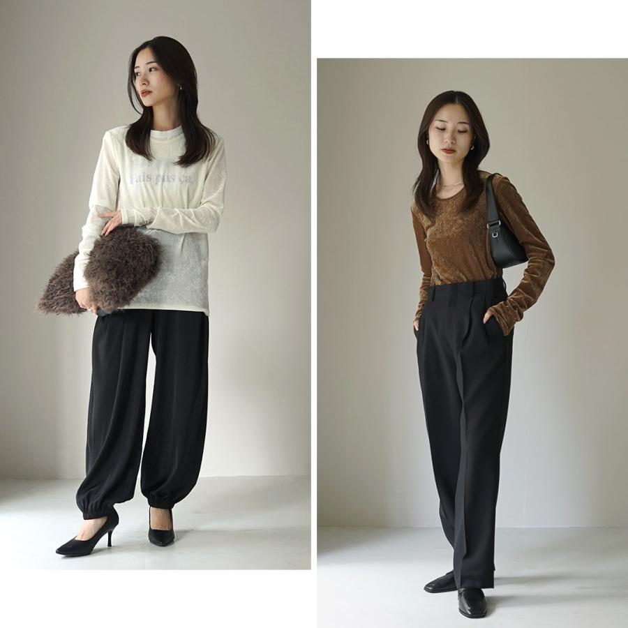 CHIGNON フリンジ 長袖プルオーバー ブラック 楽天市場】【CHIGNON 