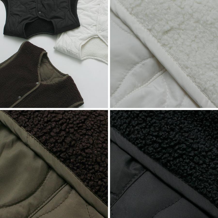 MidiUmi（ミディウミ） キルティング リバーシブル ベスト