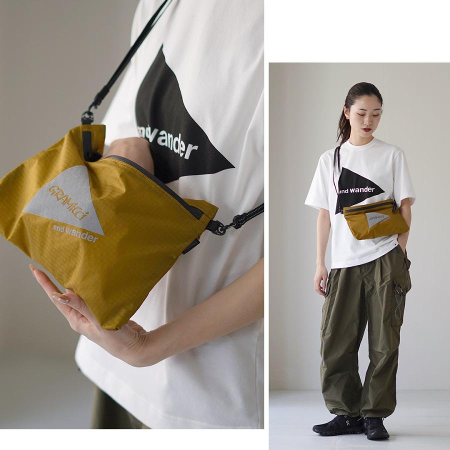 and wander（アンドワンダー） グラミチ ナイロンサコッシュ / ポーチ