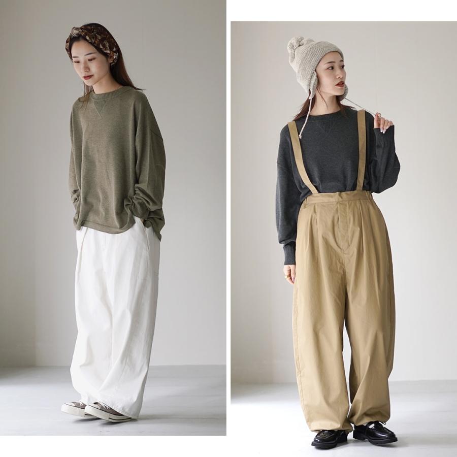 tumugu（ツムグ） ランダムリブニット ビッグプルオーバー