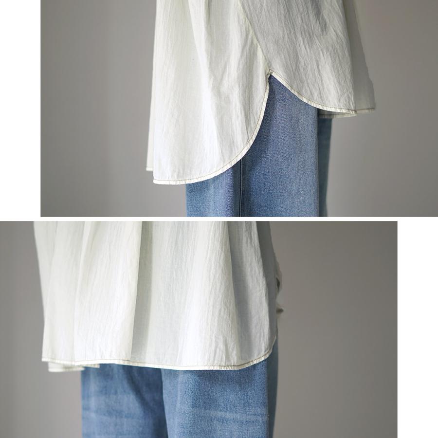 tumugu（ツムグ） ふわふわコットン チュニックブラウス / レディース