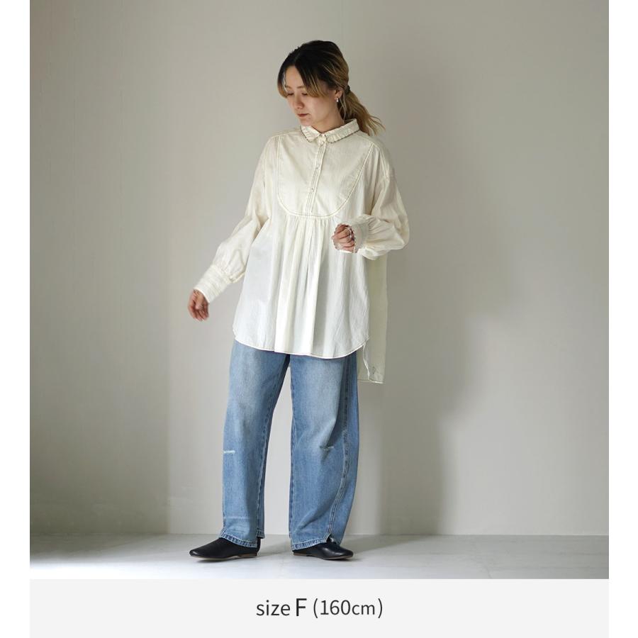 tumugu（ツムグ） ふわふわコットン チュニックブラウス / レディース
