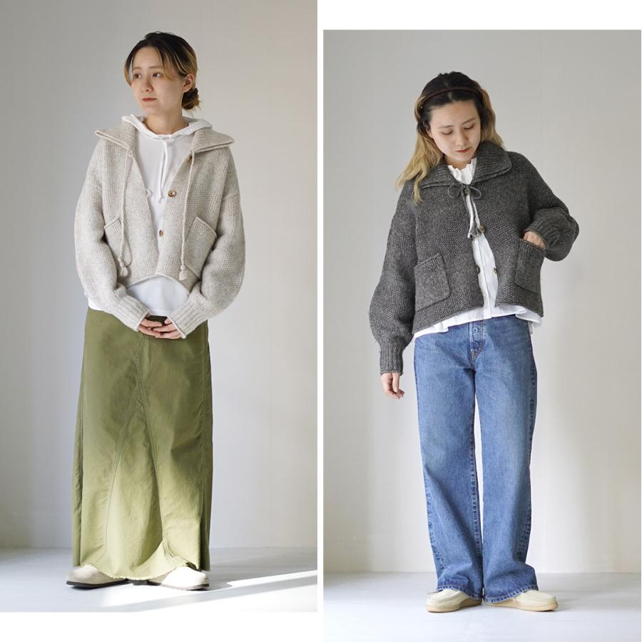 tumugu ツムグ リネンウールジャケット ボックスシルエット グレー tumugu:（ツムグ） | ウールコットン ジャケット | hapuna&Co.（ハプナ