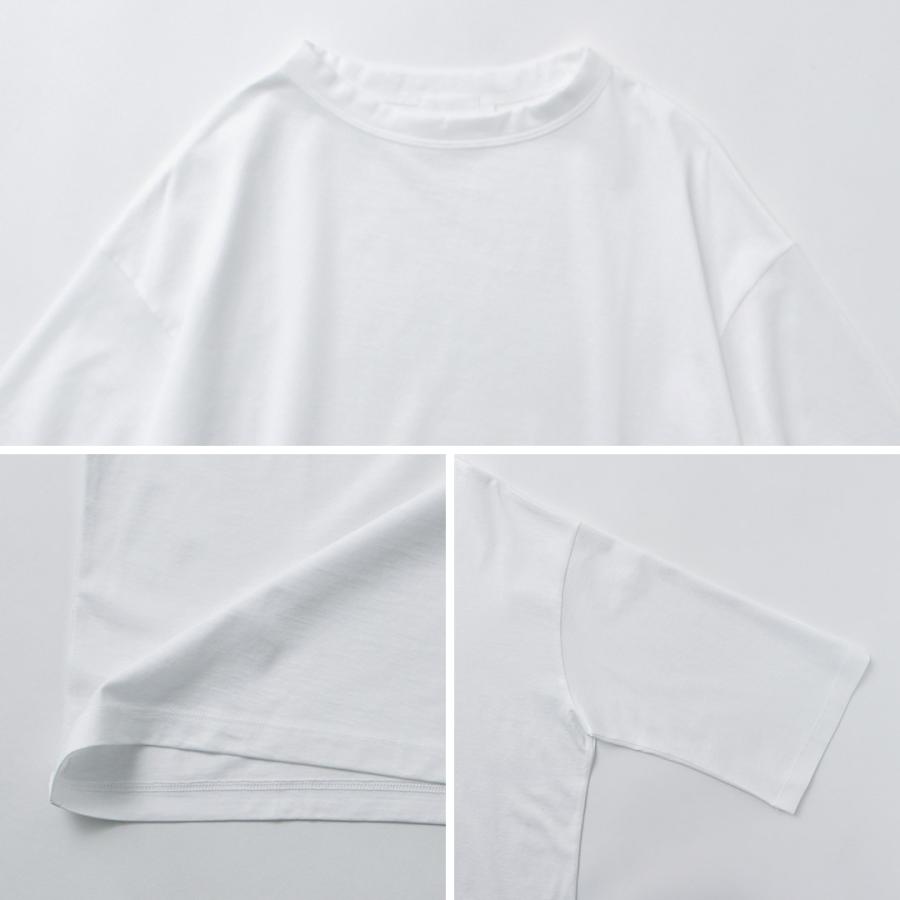 handvaerk（ハンドバーク） ボトルネック 7分袖Tシャツ / レディース