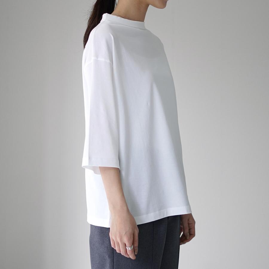 handvaerk（ハンドバーク） ボトルネック 7分袖Tシャツ / レディース