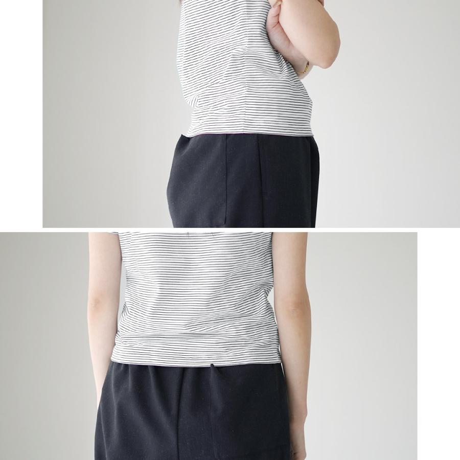 handvaerk（ハンドバーク） マイクロ Tシャツ ボーダー / レディース