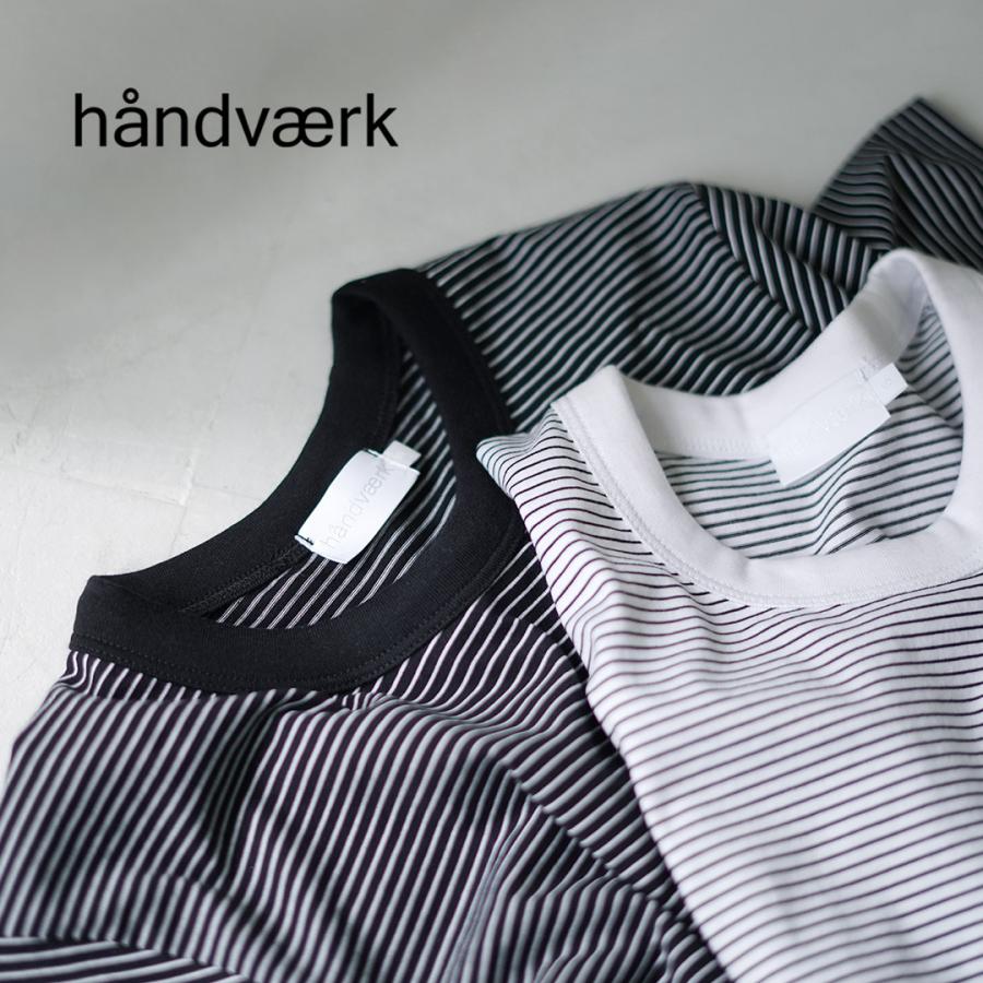 handvaerk（ハンドバーク） マイクロ Tシャツ ボーダー / レディース