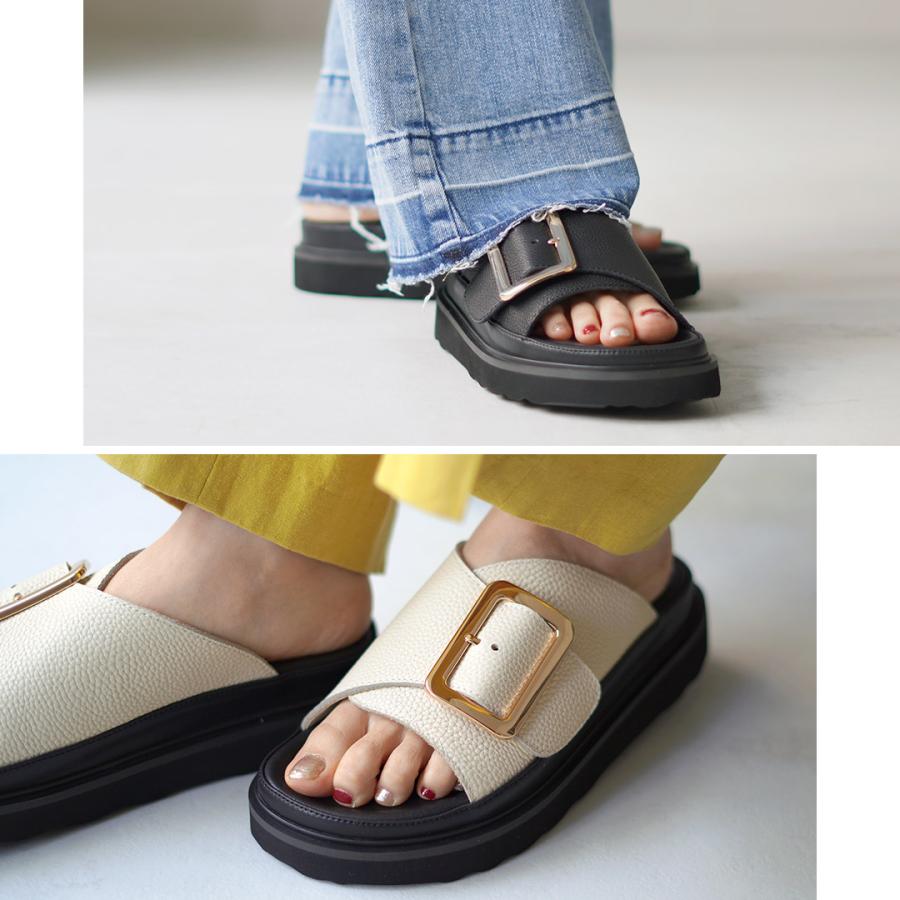 MOHI（モヒ） 【動画あり】 ビッグバックル レザーサンダル