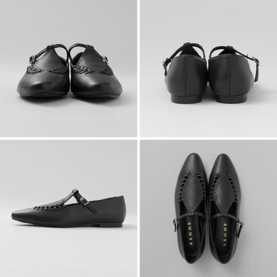 REMME（レメ） レースアップ デザイン ストラップシューズ / レザー