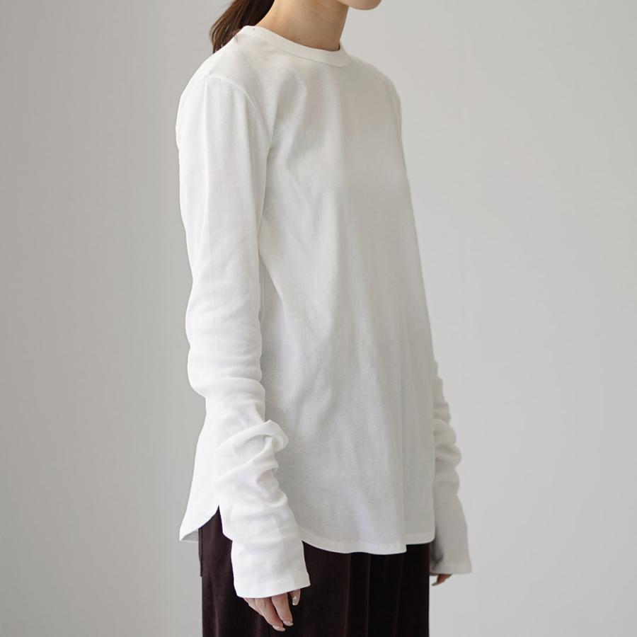 YENN YENN（イェン） コットン リブ ロングスリーブ Tシャツ