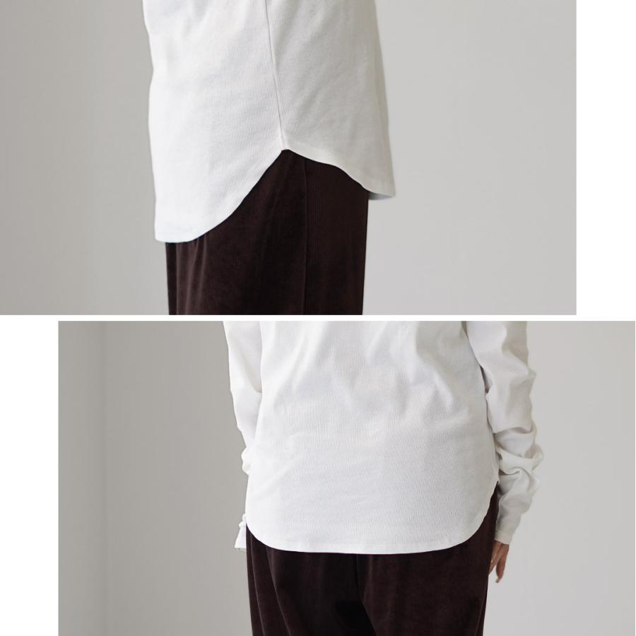 YENN YENN（イェン） コットン リブ ロングスリーブ Tシャツ