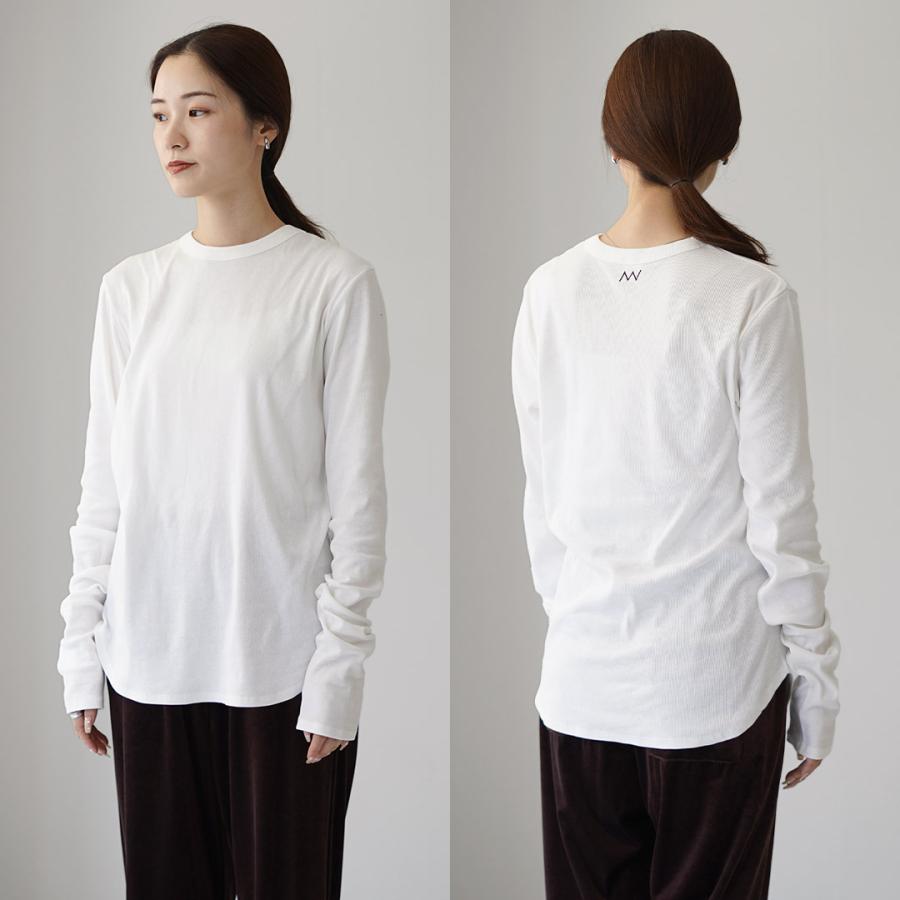 YENN YENN（イェン） コットン リブ ロングスリーブ Tシャツ