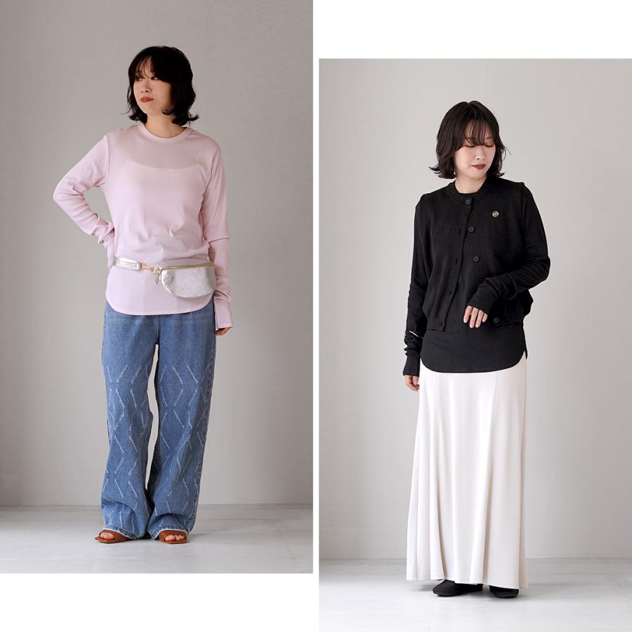 YENN YENN（イェン） コットン リブ ロング スリーブ Tシャツ