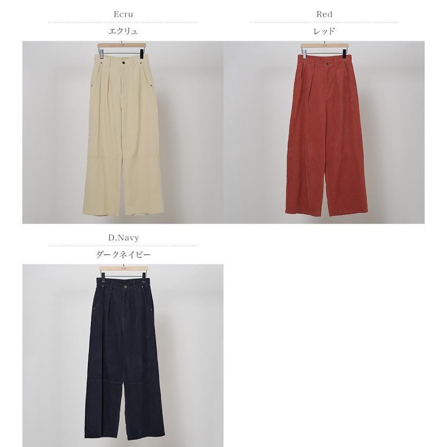 YENN YENN（イェン） ウォッシュド コーデュロイ パンツ / レディース