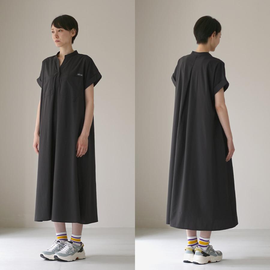 NANGA（ナンガ） エクスカーション ドレス ワンピース / レディース 半袖 ロング Aライン UVカット 吸水速乾 アウトドアの画像