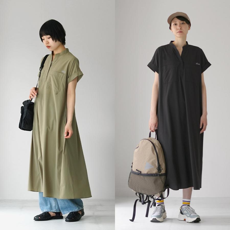 NANGA（ナンガ） エクスカーション ドレス ワンピース / レディース 半袖 ロング Aライン UVカット 吸水速乾 アウトドアの画像