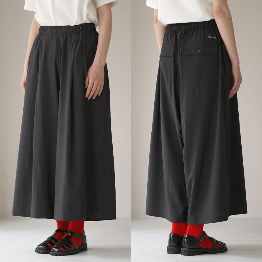 値下げ⭐︎25ss nagonstansハイウエスト ワイドパンツ　黒　サイズS NANGA（ナンガ） エクスカーション ワイドパンツ / レディース
