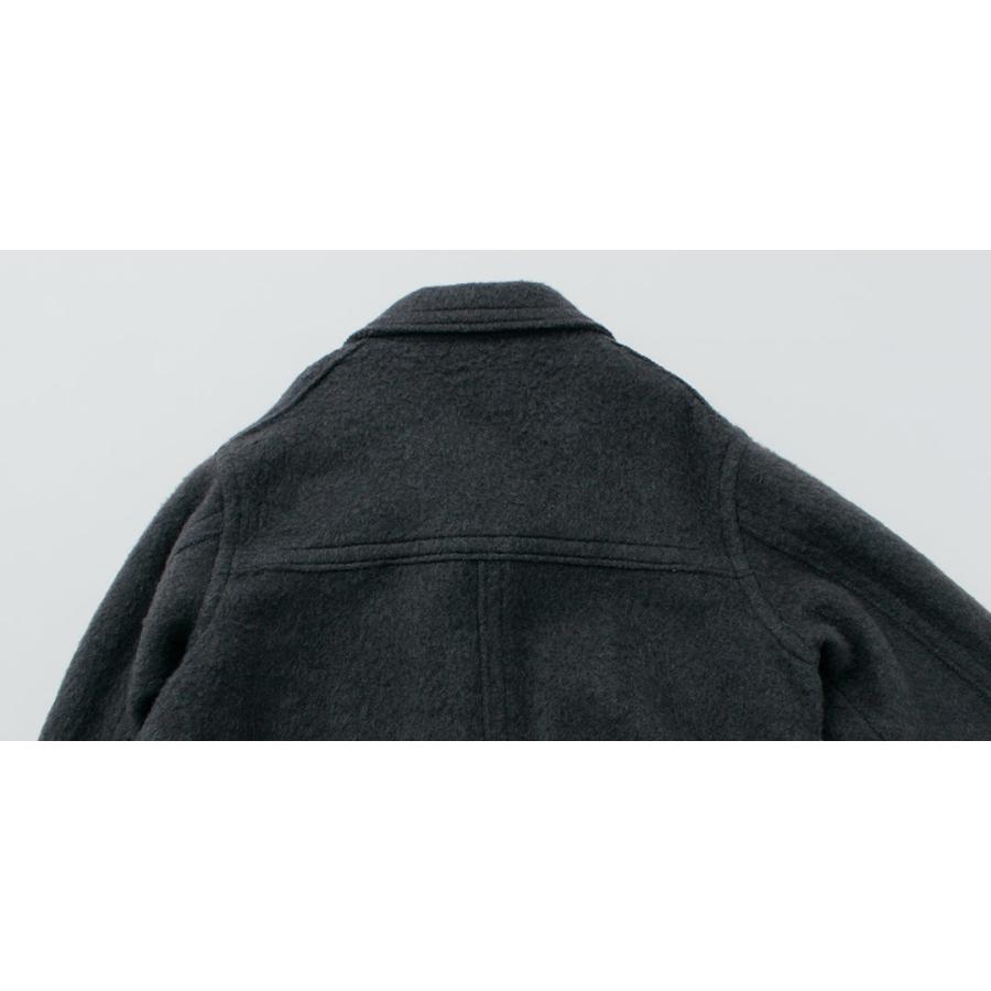 CYAN TOKYO（シアントーキョー） ウールシャギー スタンドブルゾン