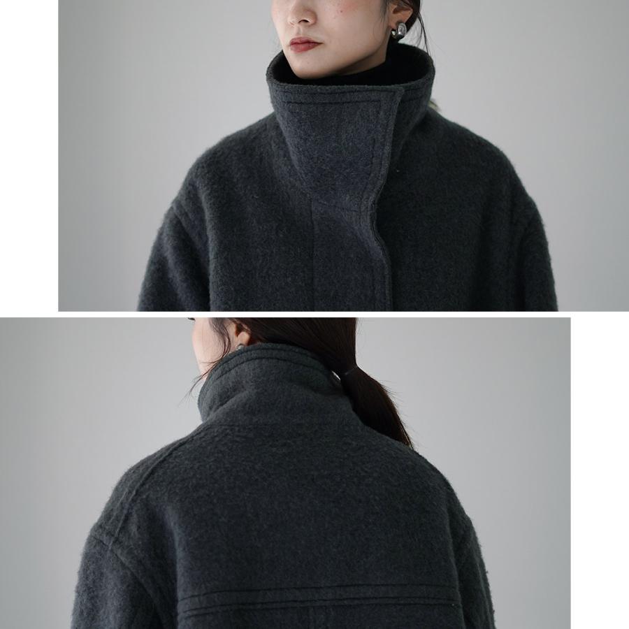 CYAN TOKYO（シアントーキョー） ウールシャギー スタンドブルゾン