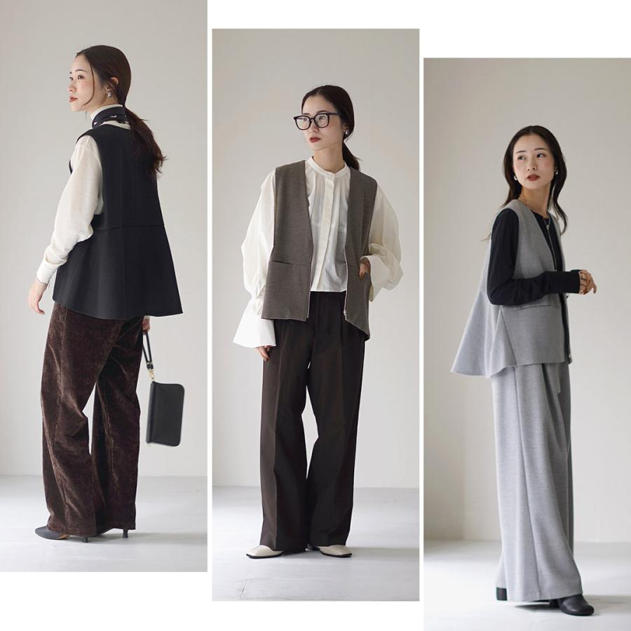 CYAN TOKYO（シアントーキョー） フラノ ZIPフレアジレ / レディース