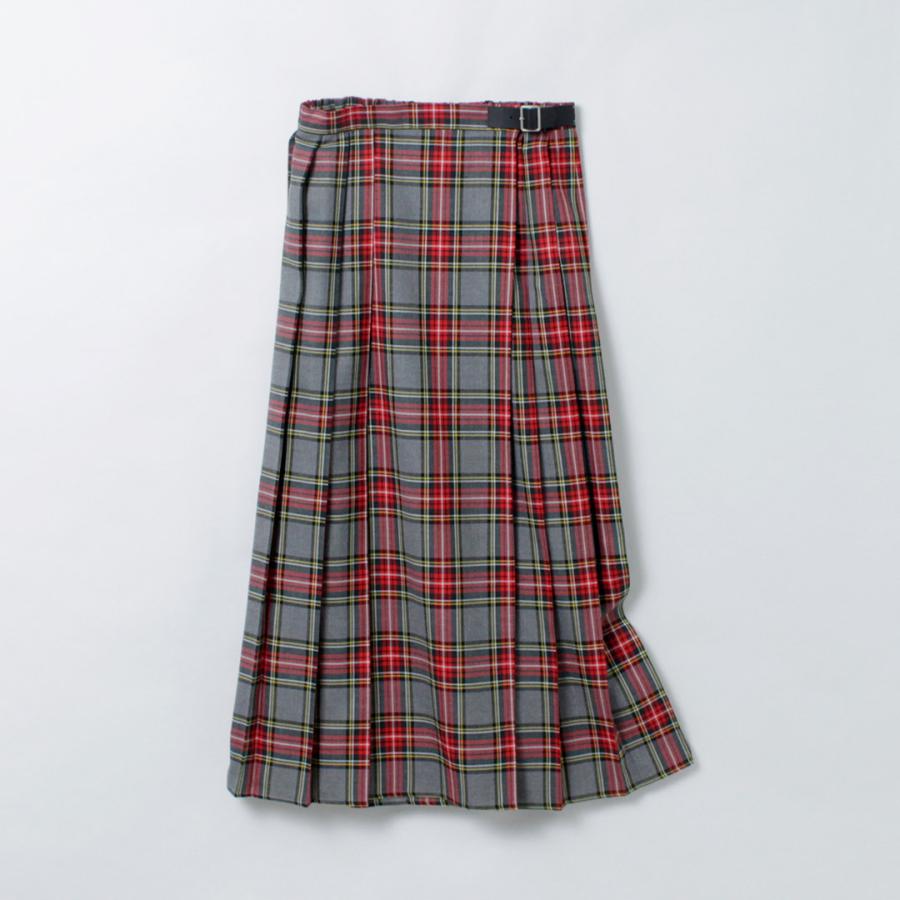 未使用☆正規品　Dior　赤チェック プリーツスカート　ラップスカート MIDIUMI（ミディウミ） ラップ プリーツ スカート / タータンチェック