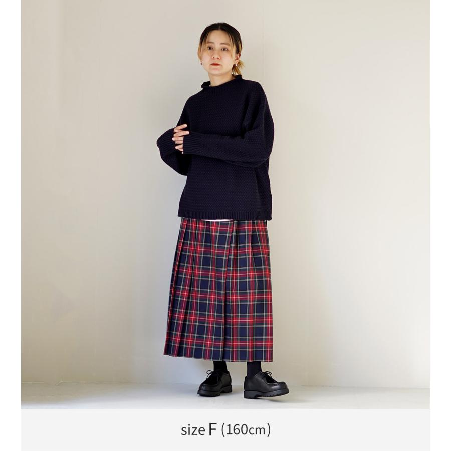 MidiUmi（ミディウミ） ラップ プリーツ スカート / タータンチェック